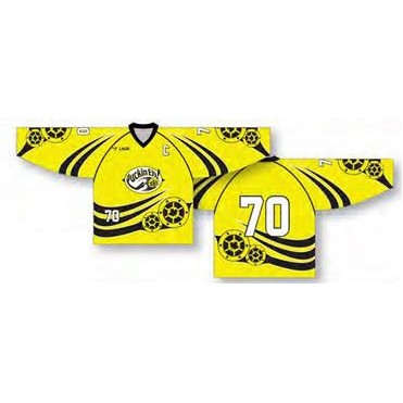 Classic Cut Hockey Jersey w/Curved Stripes & Team Symbol