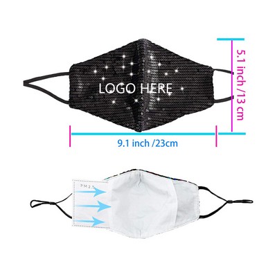 Glitter Sequin Cloth Mask