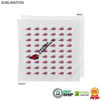 72 Hr Fast Ship - White Square Bandana, 22x22, Sublimated Full Color Logos