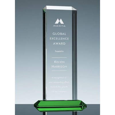 Apollo Award w/Green Base (5"x 13 3/4")