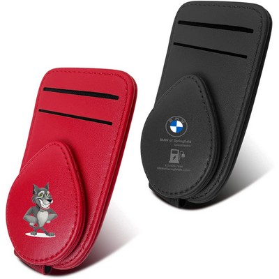 Sunglasses Holder for Car, Sun Visor Credit Card Holder