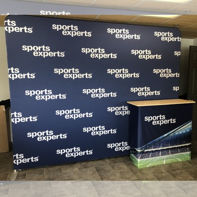 Tube Kiosk - Straight - 10' - 2-sided (KIT)