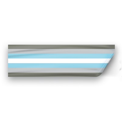 3" x 10" Demi boy Pride Window Decals