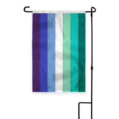 12" x18" 1ply Nylon Gay Men Pride Deluxe Garden