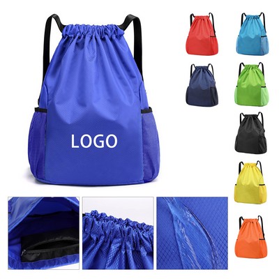 Nylon Drawstring Backpack