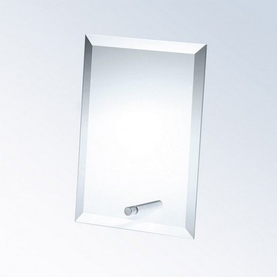 Beveled Vertical Rectangle Award w/Aluminum Pole - Medium