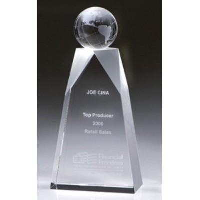 Global Star Crystal Award, 8 1/4"H