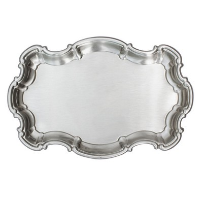 Satin Chippendale Tray 9"