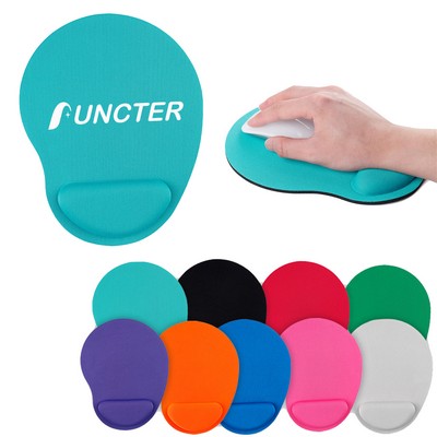 9.1 x 7.1" Ergonomic Wrist Support Mouse Pad w/ EVA Base