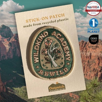 Eco-friendly Embroidered Sticker Patch (RPET)