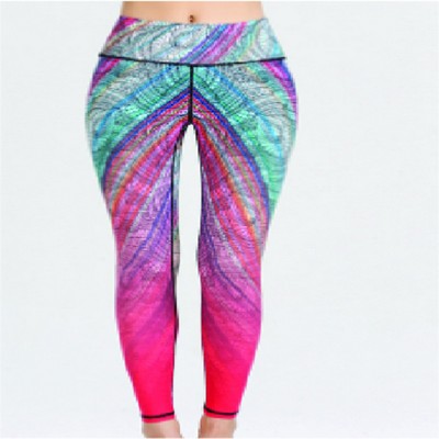 Women's Sublimation Compression Tights - 180G Poly Spandex