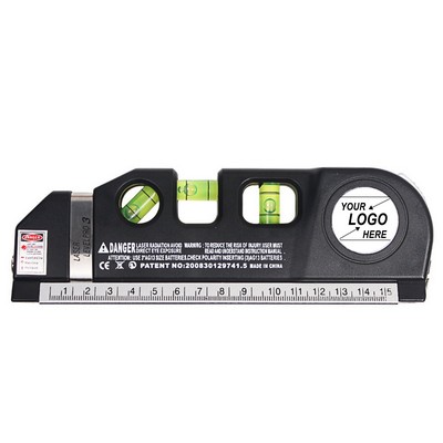 Multi-Function ABS Laser Level w/Tape Measure
