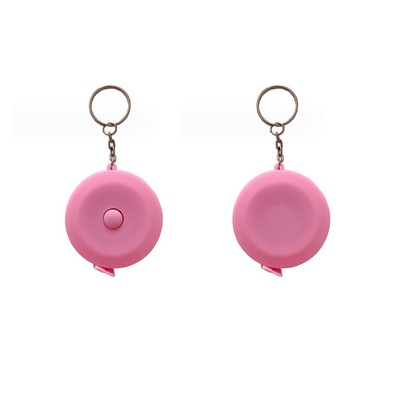 Portable tape measure with key chain