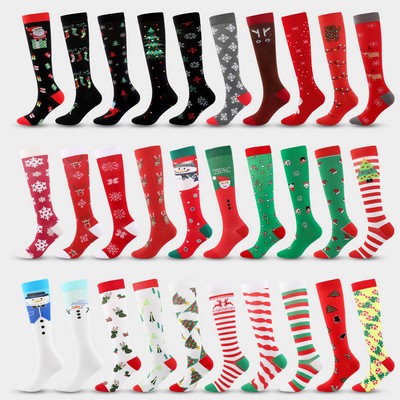 Custom Knitted Knee High Socks Unisex Socks With Full Customization