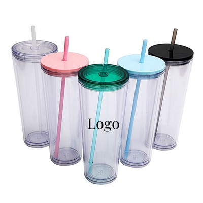 26 oz Fashion Double Layer Straw Cup