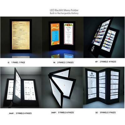 Illumin Restaurant LED Menu