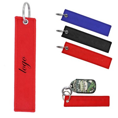 Embroidered Flight Keytag Keychain