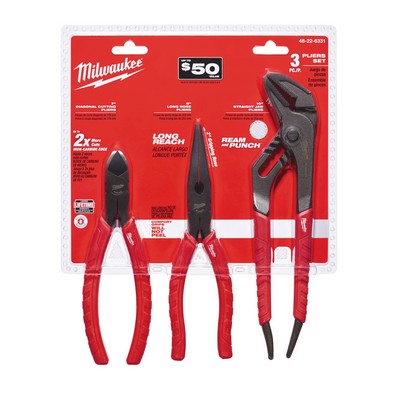 Milwaukee 3 Piece Pliers Set