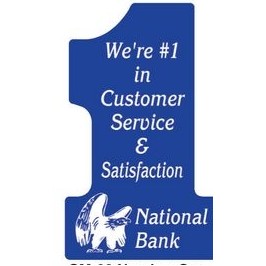 Full Color Number One Shaped Magnetic Note-Holder