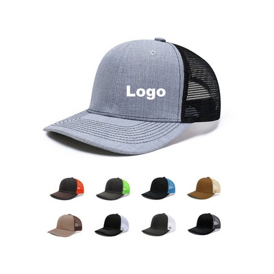 6-Panel Adjustable Baseball Cap Trucker Hat Mesh Cap