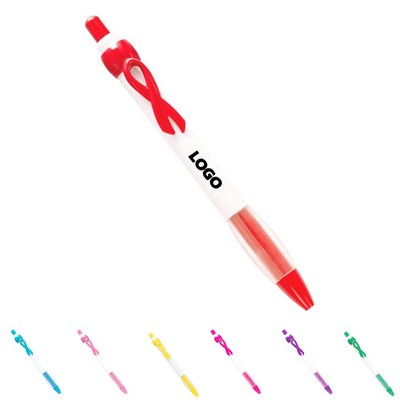 Retractable Ballpoint Pen With Pen Clip