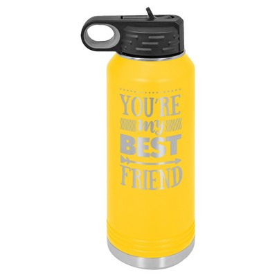 Polar Camel 32oz Yellow Stainless Steel Water Bottle