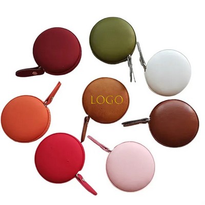 60" Vintage PU Leather Retractable Small Tape Measure