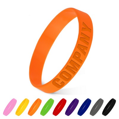 Debossed Silicone Wristband