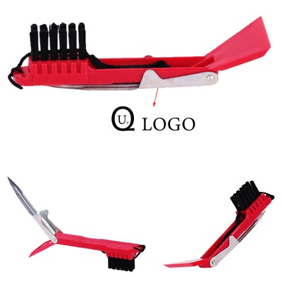 Multi-Functional Golf Club Cleaner W/ A Sharp Blade