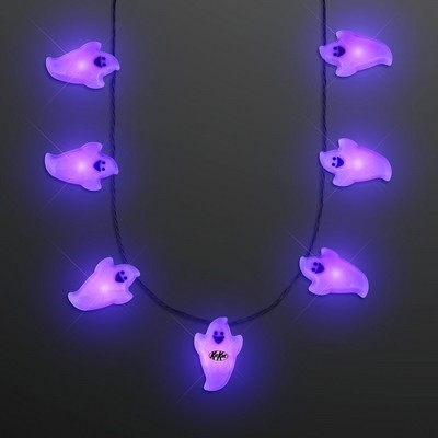 Ghosts Light Up Necklace, String Lights - PRINTED