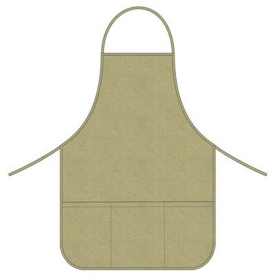 Basic Apron 20"x28" with pockets-Round corner -100% Natural Cotton Canvas