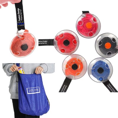 Foldable Eco Shopping Bag with Hook and Loop