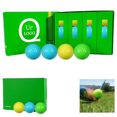 Exquisite Green Cardboard Box Packaged Golf Balls