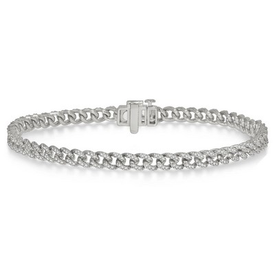 Jilco Inc Diamond Curb And Cuban Bracelet