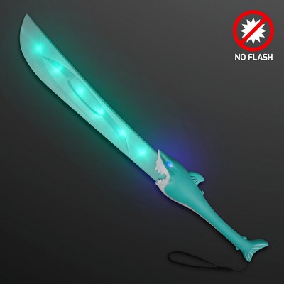 LED Shark Toy Sword, Machete Style - BLANK