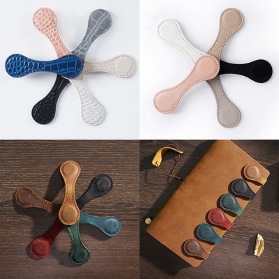 Leather Bookmark With Magnetic Clasp