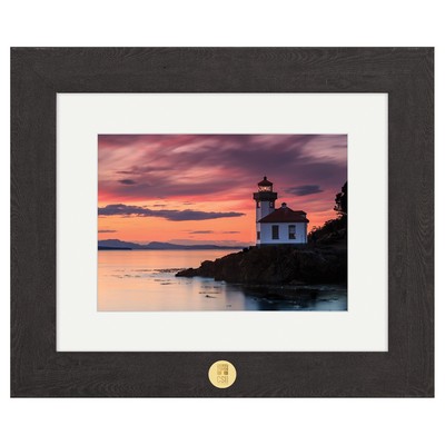 Orange Sunset at Lime Kiln Lighthouse