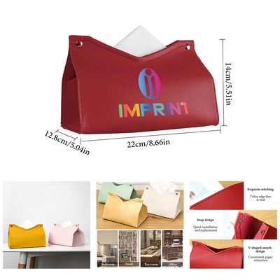 PU Leather Tissue Box