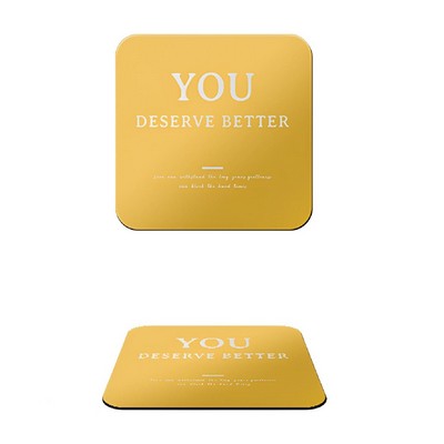 Gold Stainless Steel with EVA Base Coaster