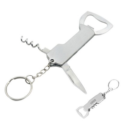 4-in-1 Steel Bottle Openers Versatile Tool