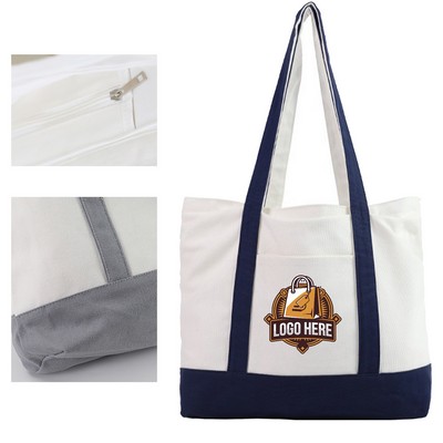 Cotton Canvas Boat Tote Bags
