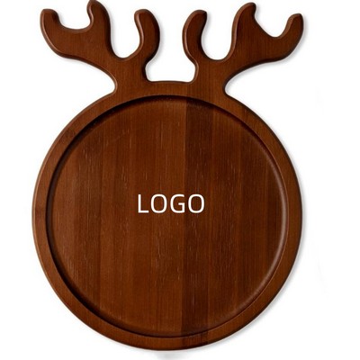 Antler Shaped Acacia Wood Serving Platter