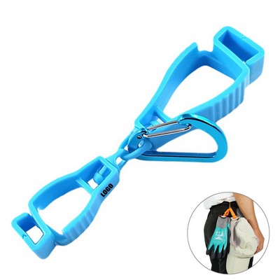 Versatile Dual Clip Gloves Or Hat Hanger with Carabiner