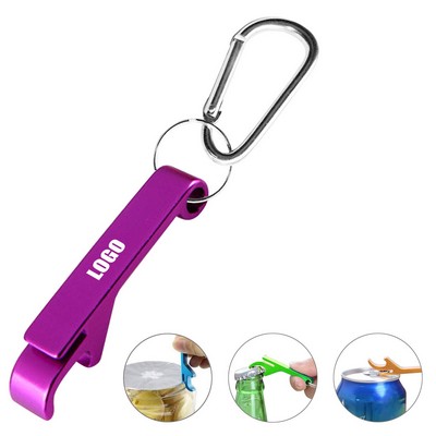 Aluminum Handy Bottle Opener with Carbiner