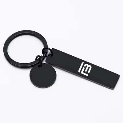 Personalized Steel Tag Key Pendant