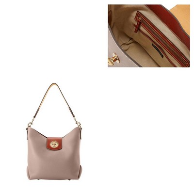 Dooney & Bourke Taupe Pebble Grain Sac 30