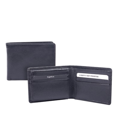 Bugatti Giordano Billfold Wallet Leather -Black