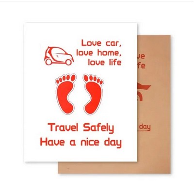 Disposable "Travel Safely" Car Mats
