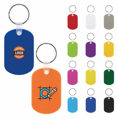 personalized Oval PVC Key Tag