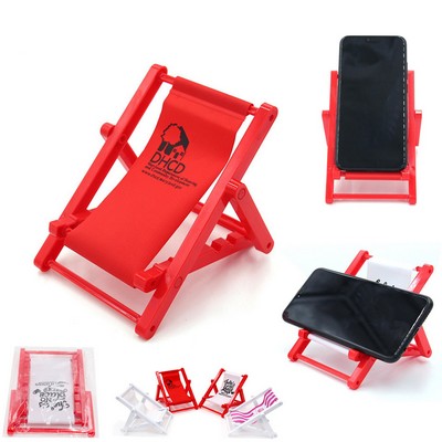 Foldable Beach Chair Phone Stand